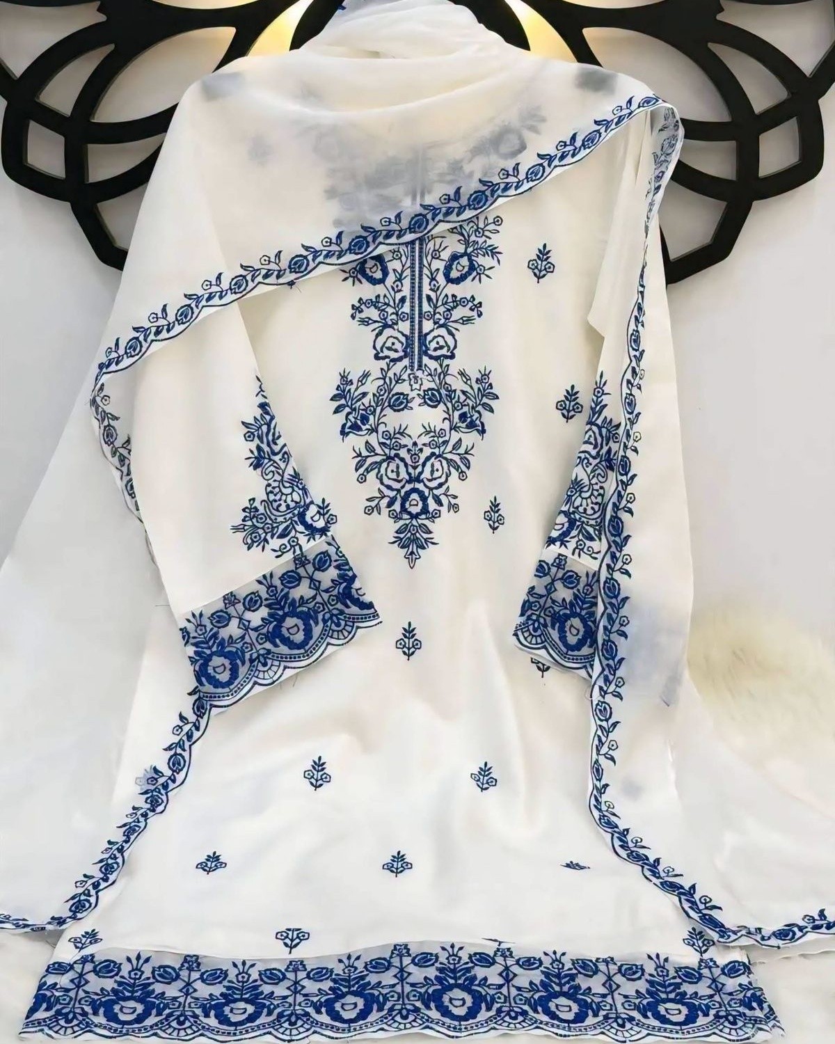 Georgette Stitched Embroidery Three Piece | Code-JP-005