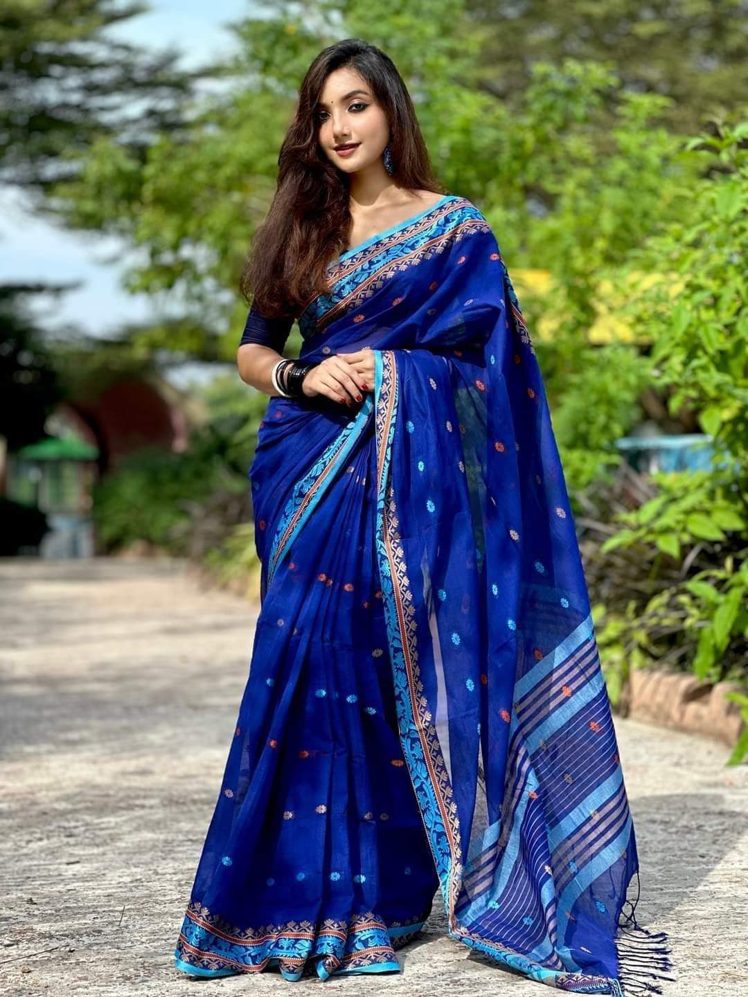 অরিজিনাল টেকলী সুতি শাড়ি।CS-07